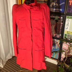 Sonia Rykiel Elegant Red and PinkWomen's Coat